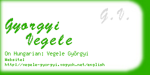 gyorgyi vegele business card
